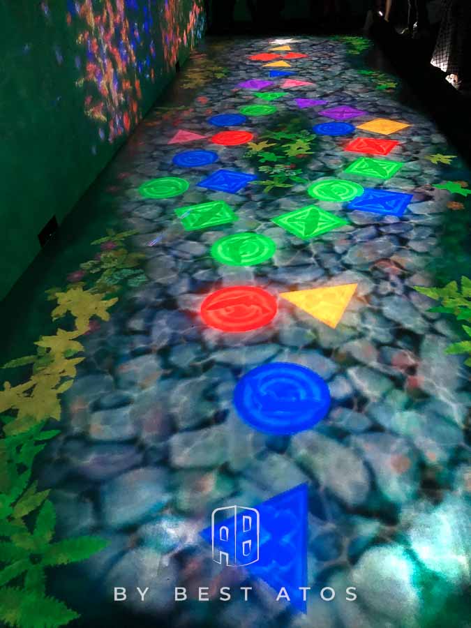 【光與色彩的異想世界】-teamLab未來遊樂園互動展&與花共生的動物們 teamlab-天才跳房子