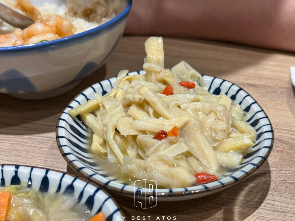 忠青商行宏匯廣場—在文青風餐廳吃台北第一名蝦仁飯聽周杰倫名曲 忠青商行宏匯廣場-免加價小菜:雞汁筍絲