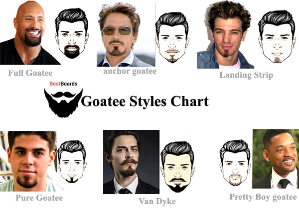 Goatee Styles Chart Goatee Styles Chart