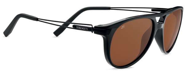 Shiny Satin Black/Polarized Drivers (7758)