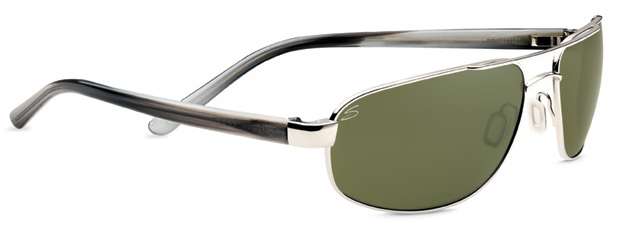 Shiny Silver Smoke Stripe/Polarized 555nm (7772)