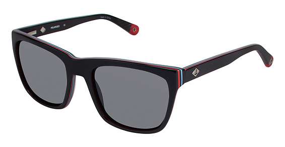 BLACK / RED / SOFT SILVER FLASH (C01)