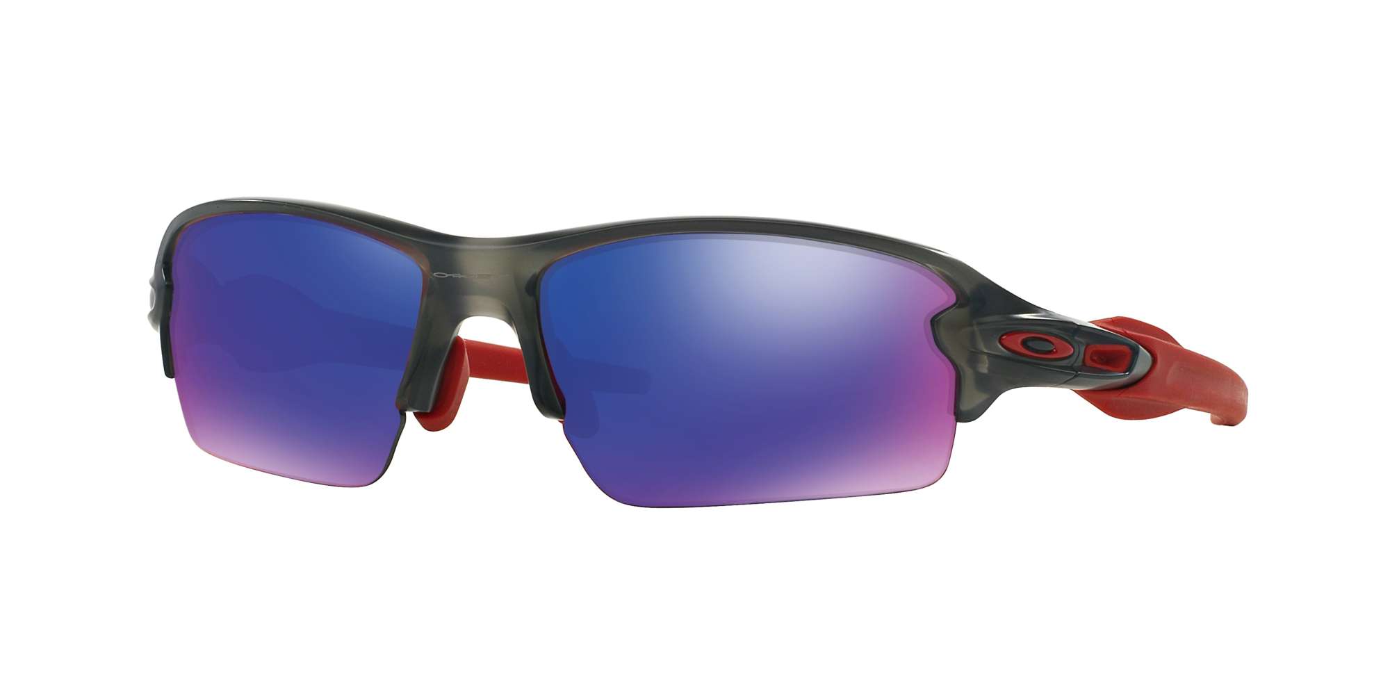 MATTE GREY SMOKE / POSITIVE RED IRIDIUM lenses