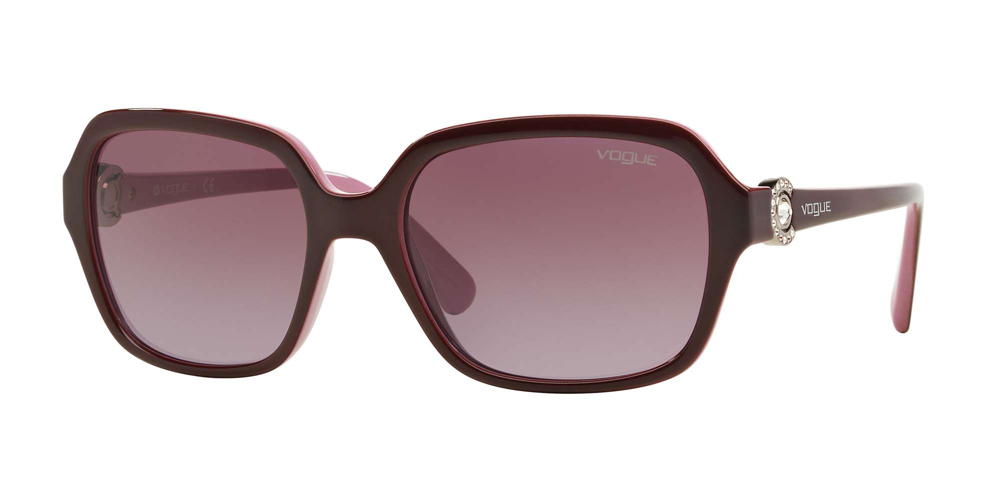 EGGPLANT VIOLET/OPAL PIN / VIOLET GRADIENT lenses