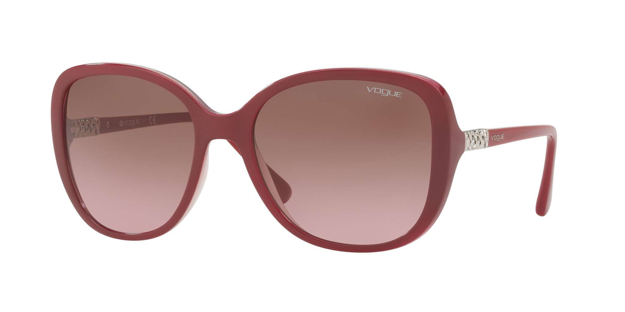 TOP RED/OPAL PINK / PINK GRADIENT BROWN lenses