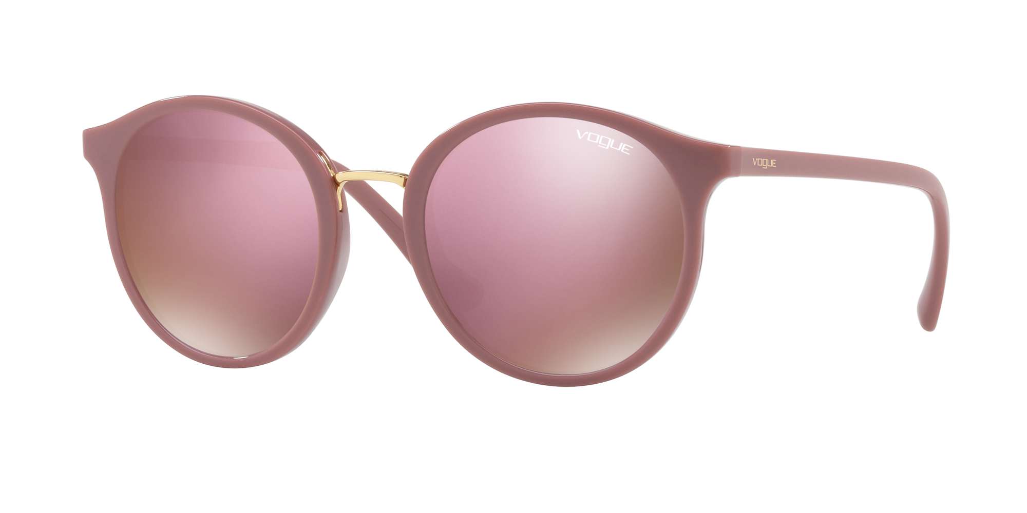 ANTIQUE PINK / DARK BROWN MIRROR PINK lenses