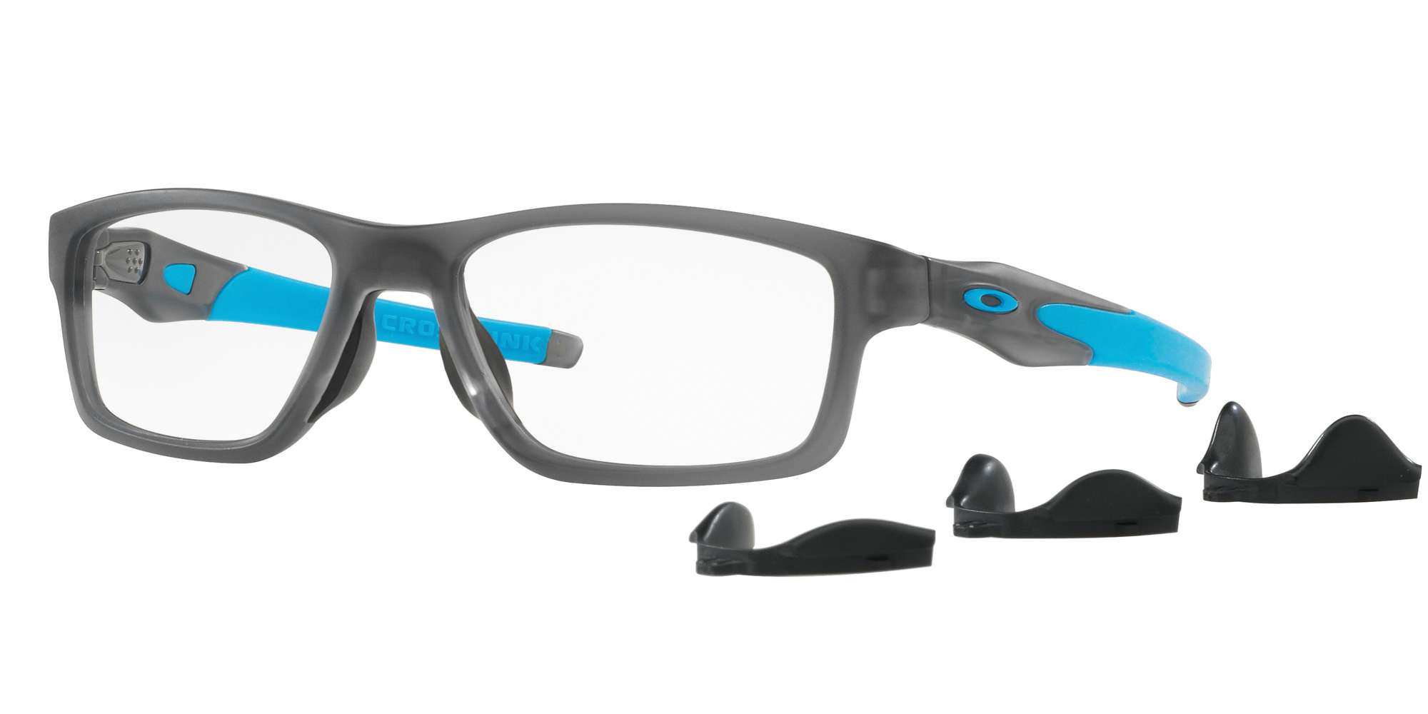SATIN GREY SMOKE / CLEAR lenses