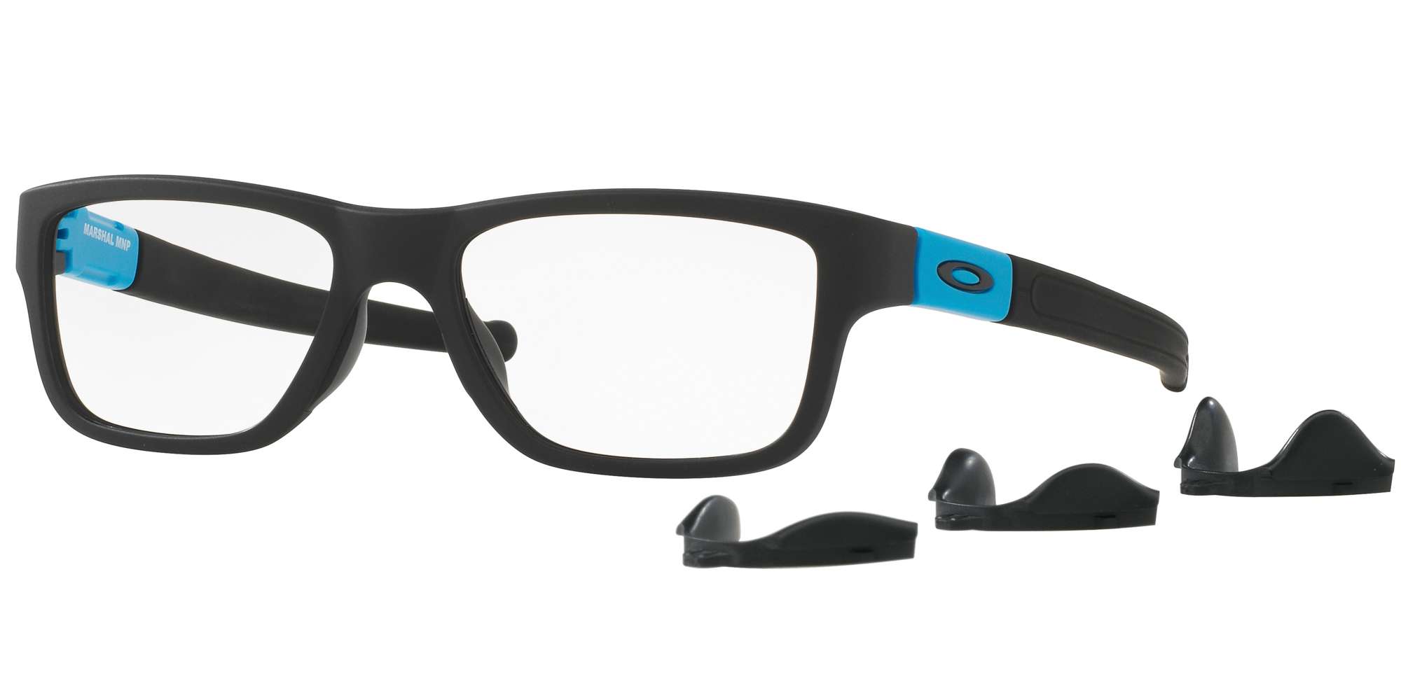 SATIN BLACK / CLEAR lenses