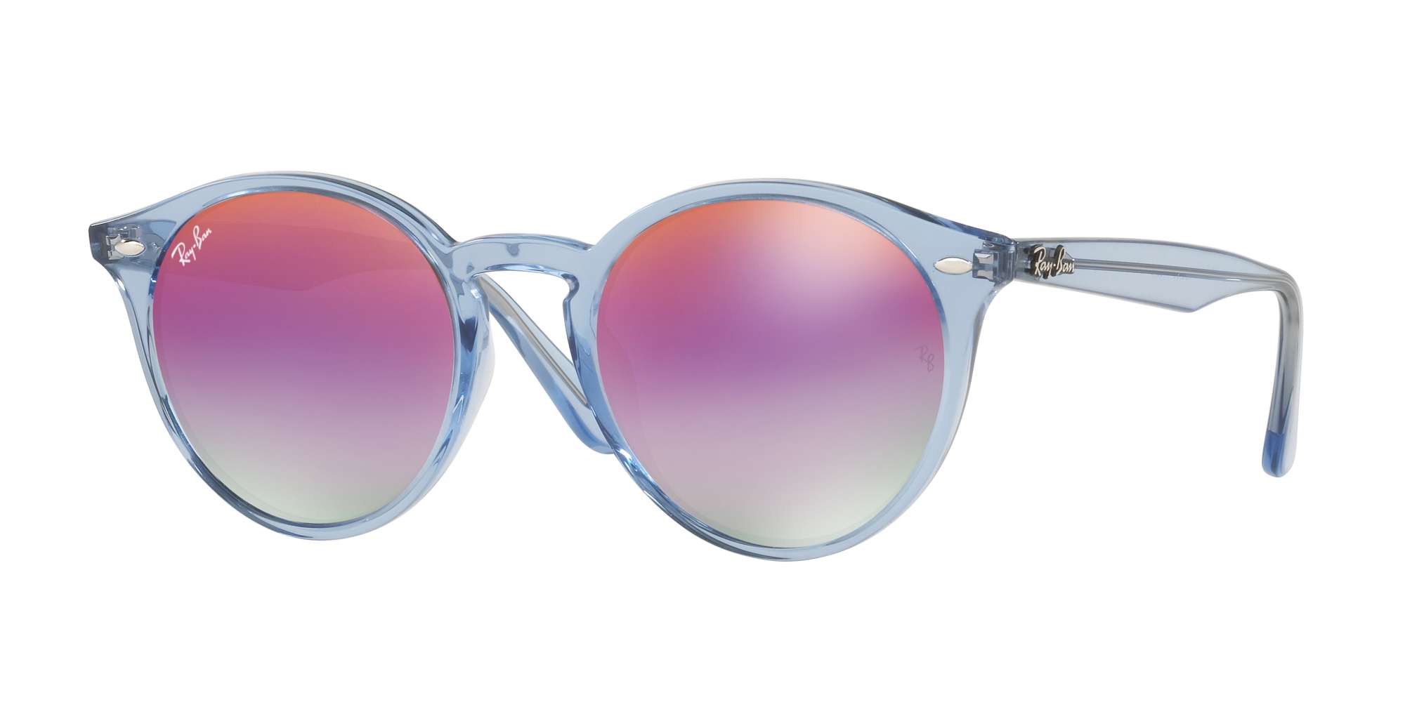 SHINY LIGHT BLUE / GREEN MIRROR LILLAC GRADIENT V lenses