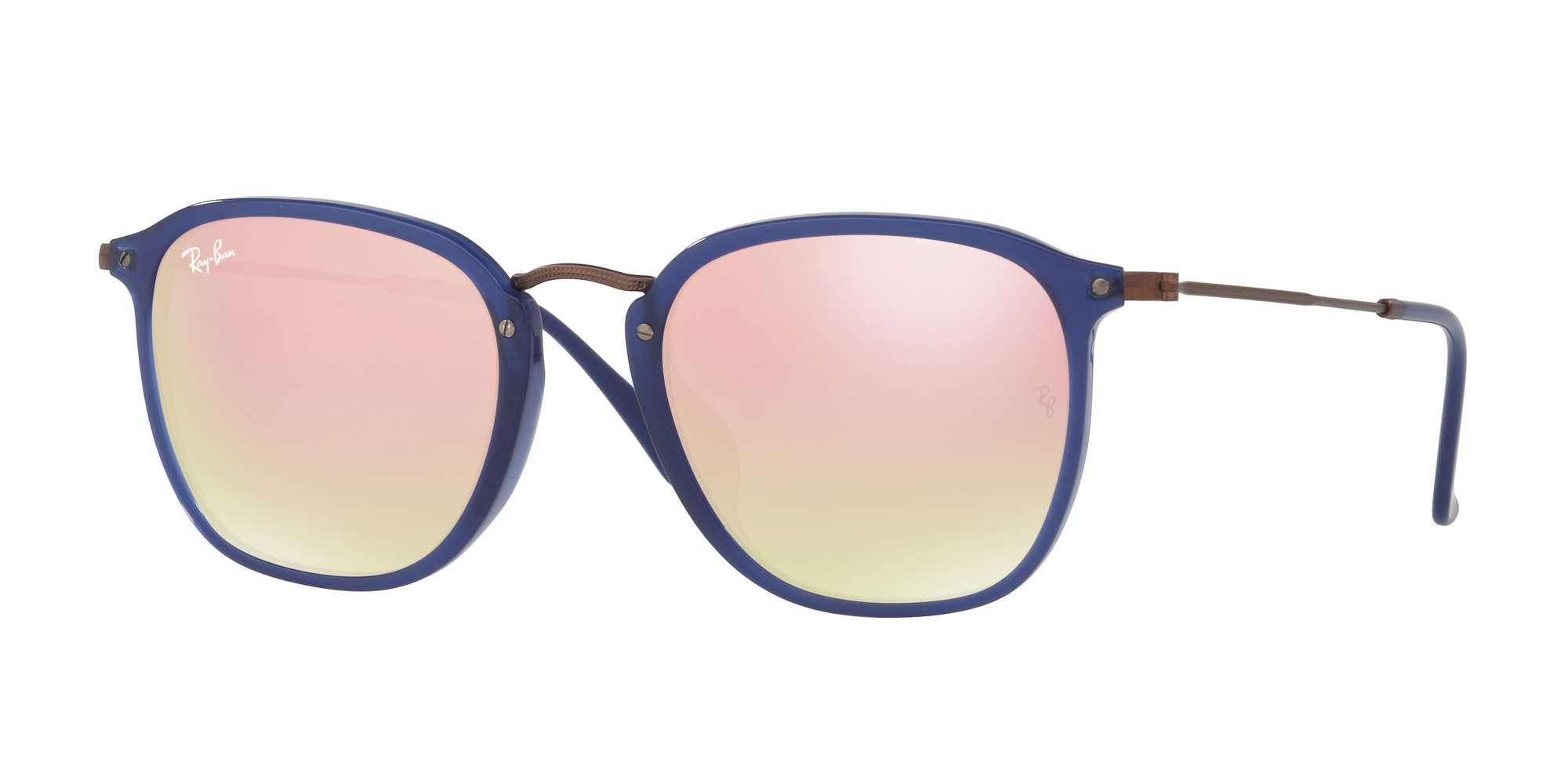 TRASPARENT BLUE / COPPER FLASH GRADIENT lenses