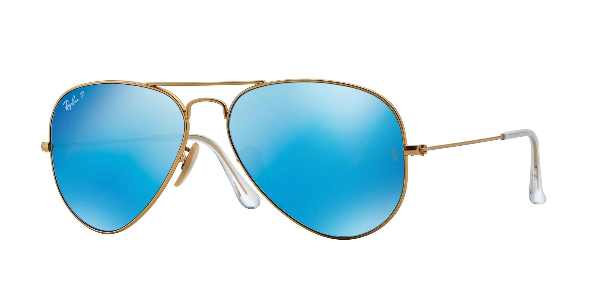 MATTE GOLD / Blue Mirror Polarized lenses