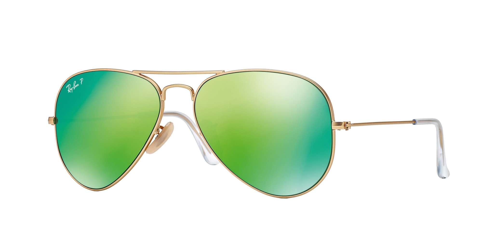 MATTE GOLD / Green Mirror Polarized lenses