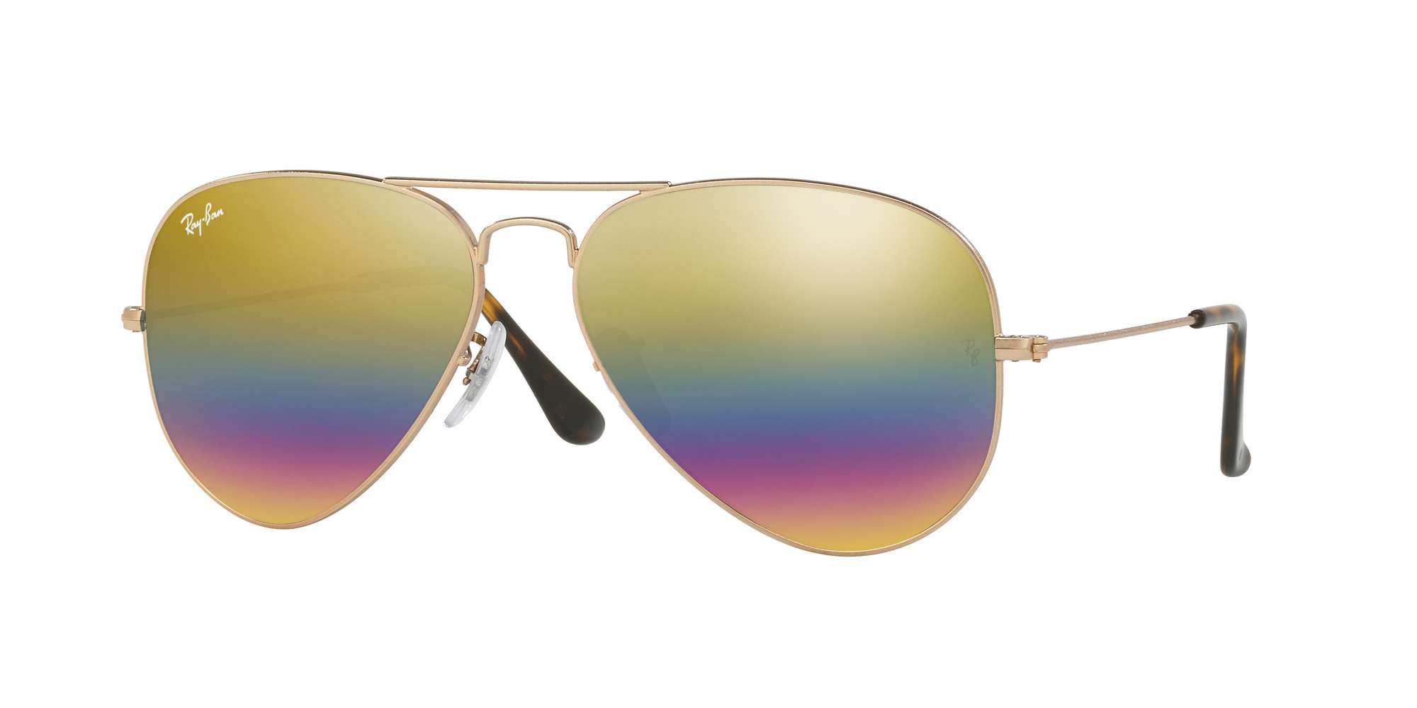 METALLIC LIGHT BRONZE / LIGHT GREY MIRROR RAINBOW 3 lenses