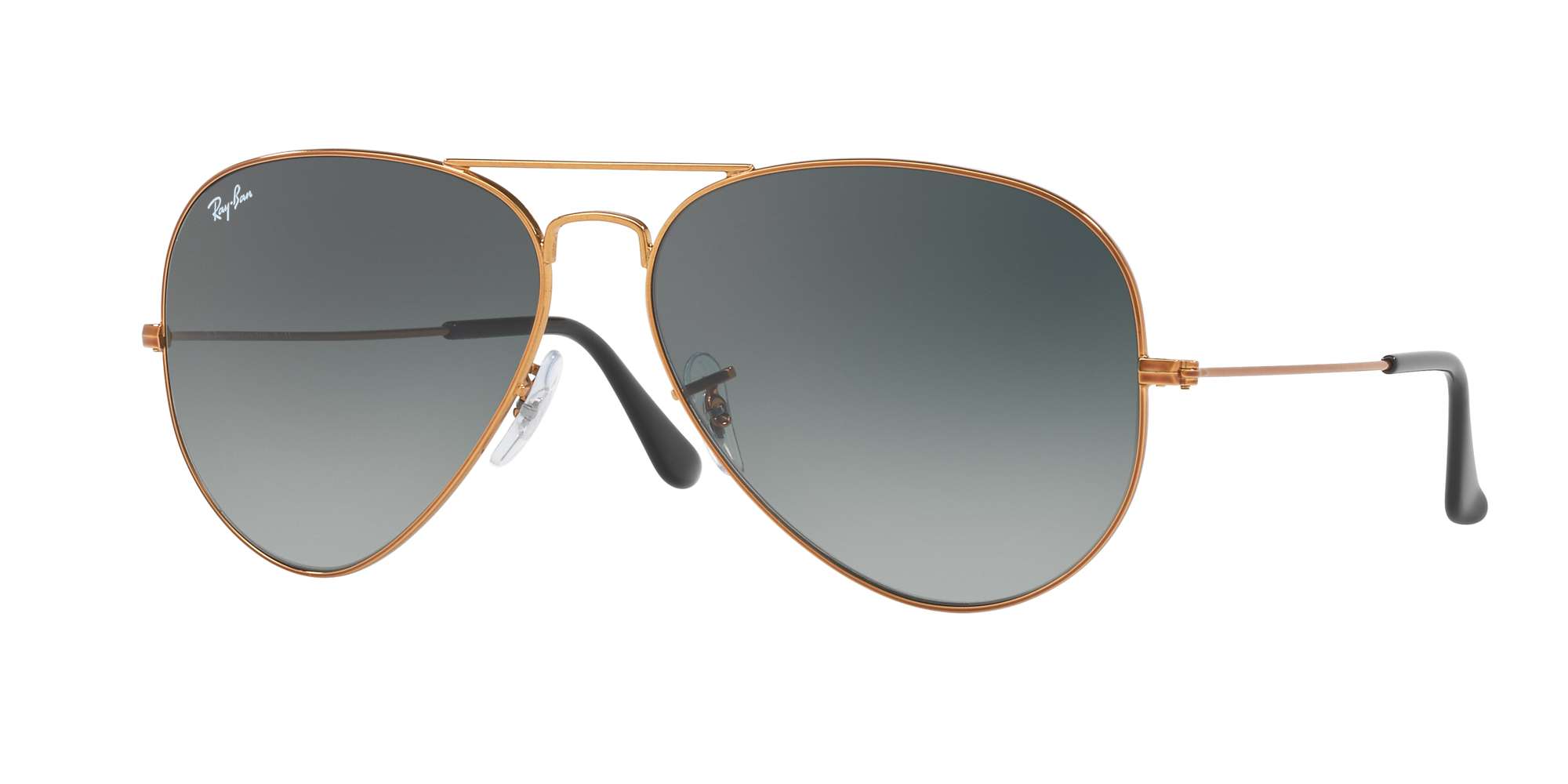 SHINY BRONZE / LIGHT GREY GRADIENT DARK GREY lenses