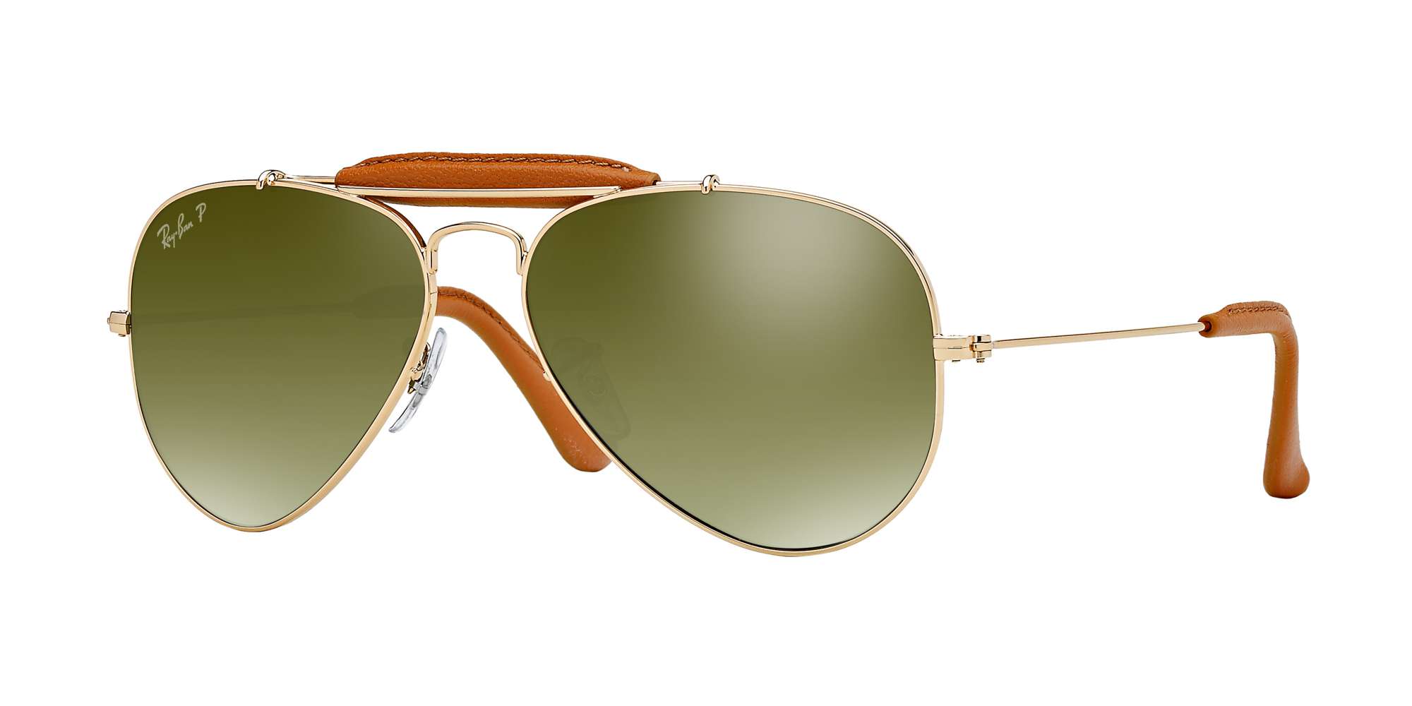ARISTA/LIGHT BROWN LEATH / GREEN GRADIENT BLUE+ POLAR AR lenses