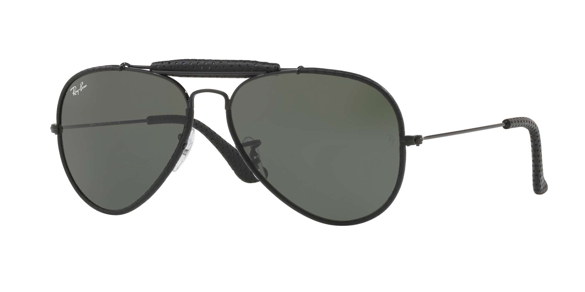 LEATHER BLACK / GREEN lenses