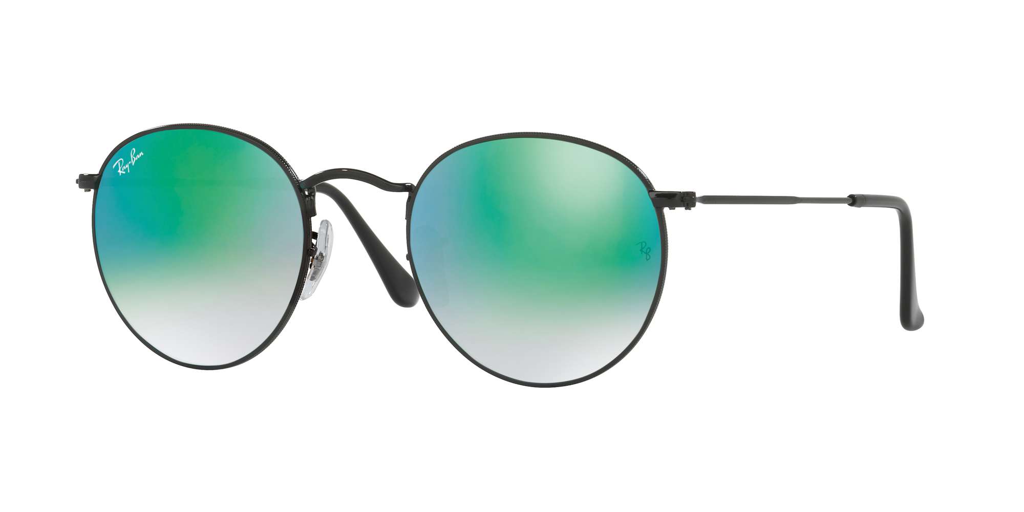 SHINY BLACK / MIRROR GRADIENT GREEN lenses