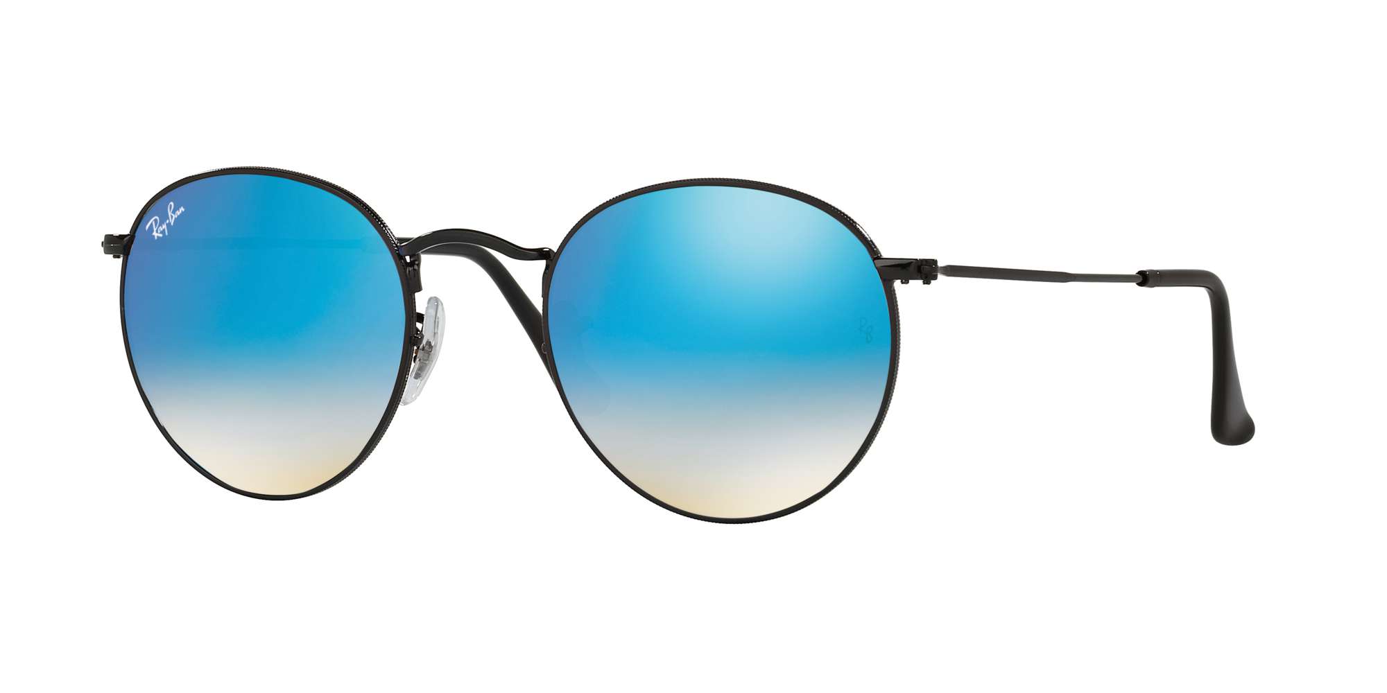SHINY BLACK / MIRROR GRADIENT BLUE lenses