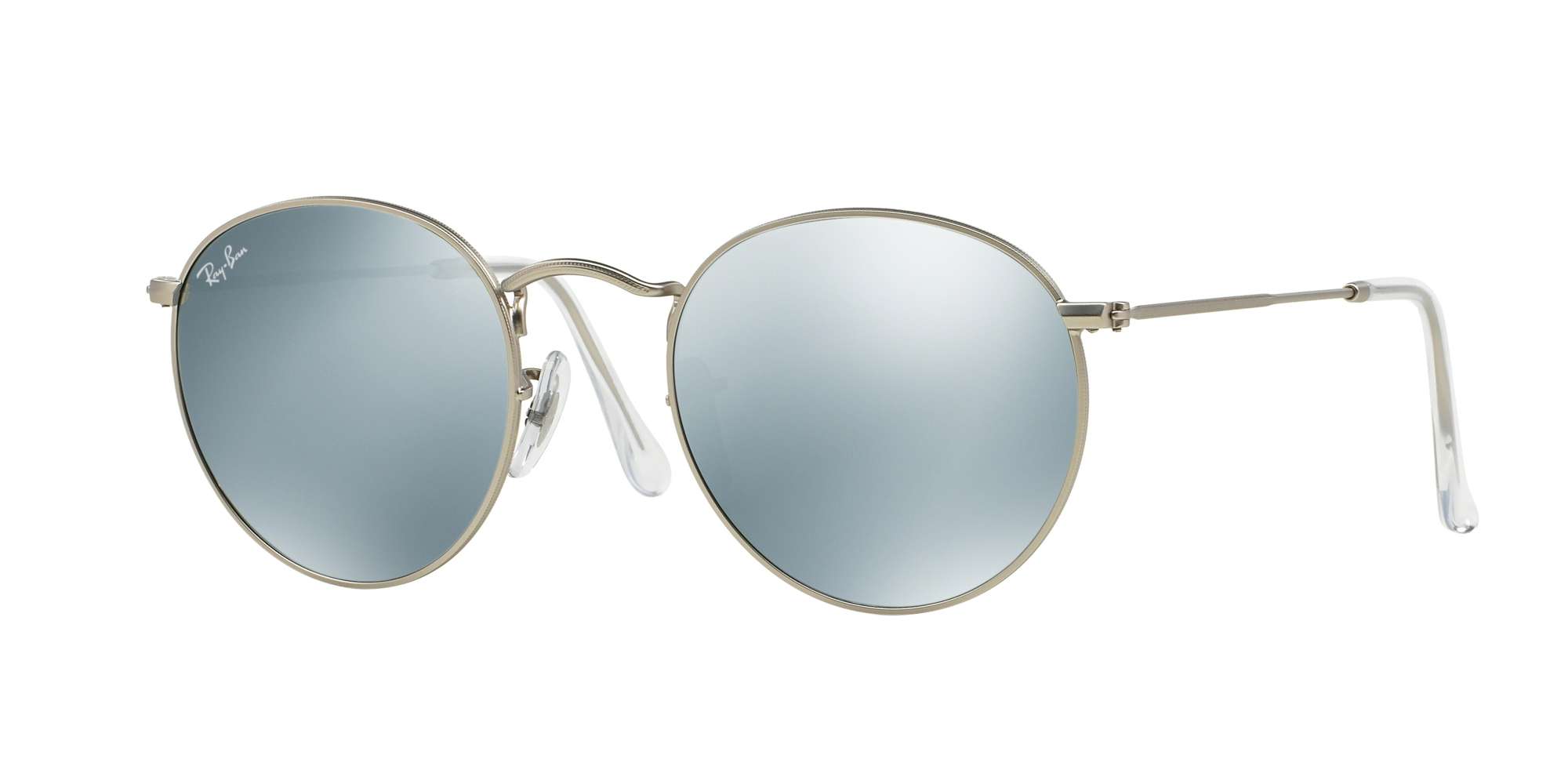 MATTE SILVER / LIGHT GREEN MIRROR SILVER lenses