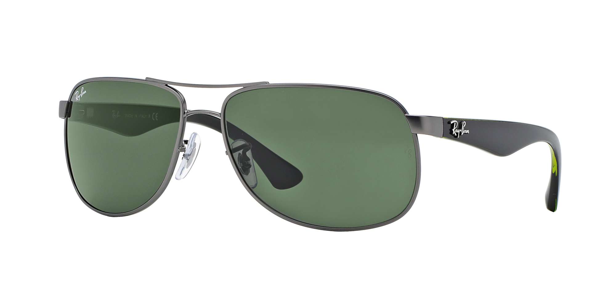 MATTE GUNMETAL / GREEN lenses