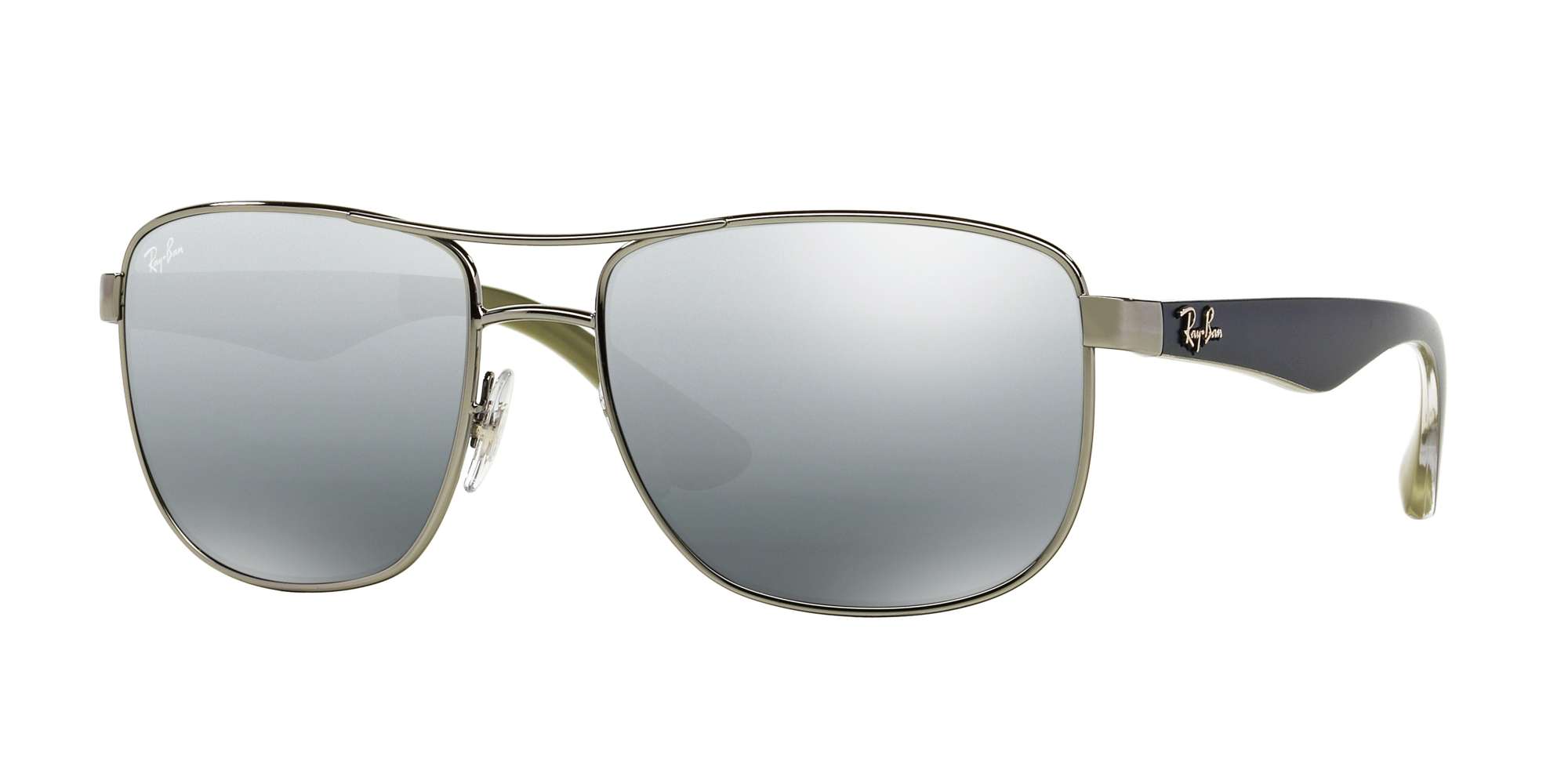 Gunmetal / Grey Mirror Silver Gradient lenses