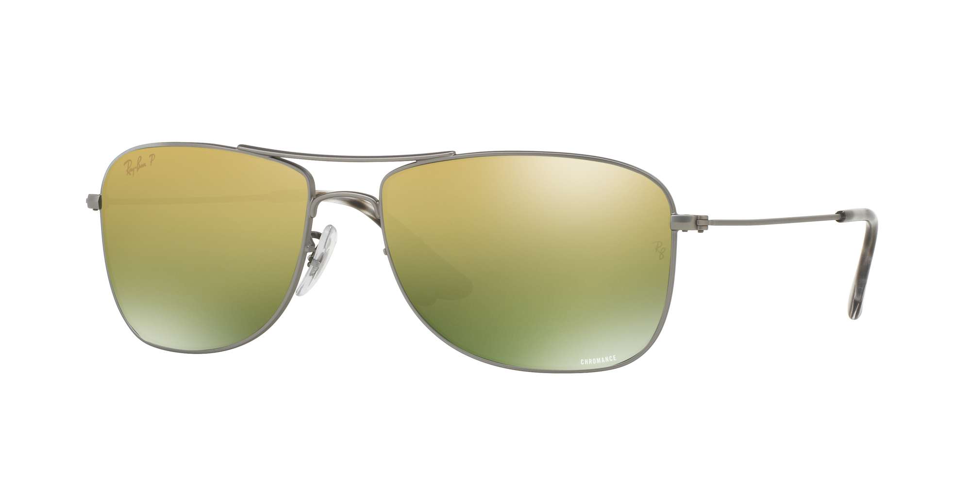 MATTE GUNMETAL / GREEN MIRROR GOLD POLAR lenses