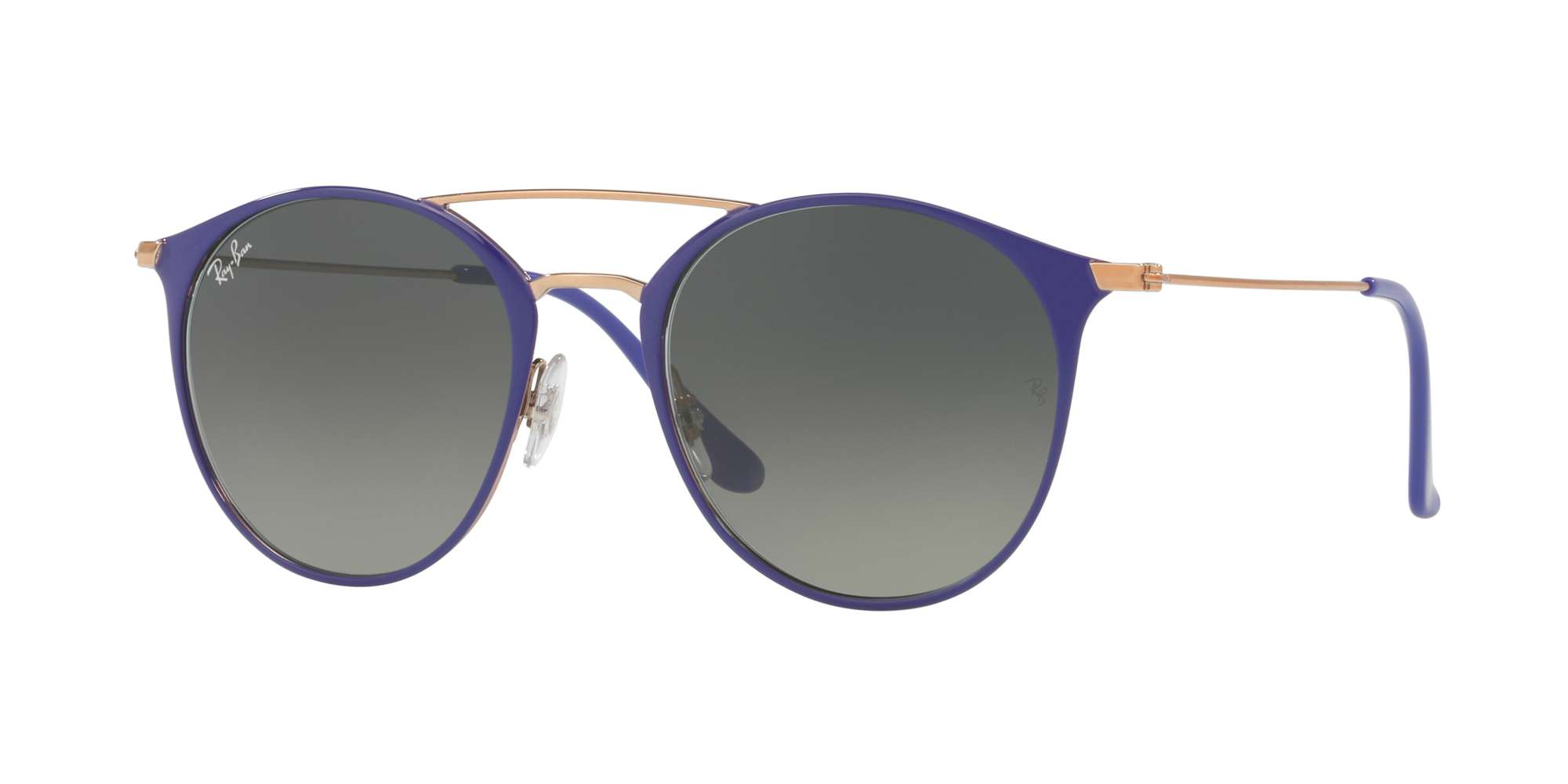 COPPER ON TOP VIOLET / GREY GRADIENT DARK GREY lenses