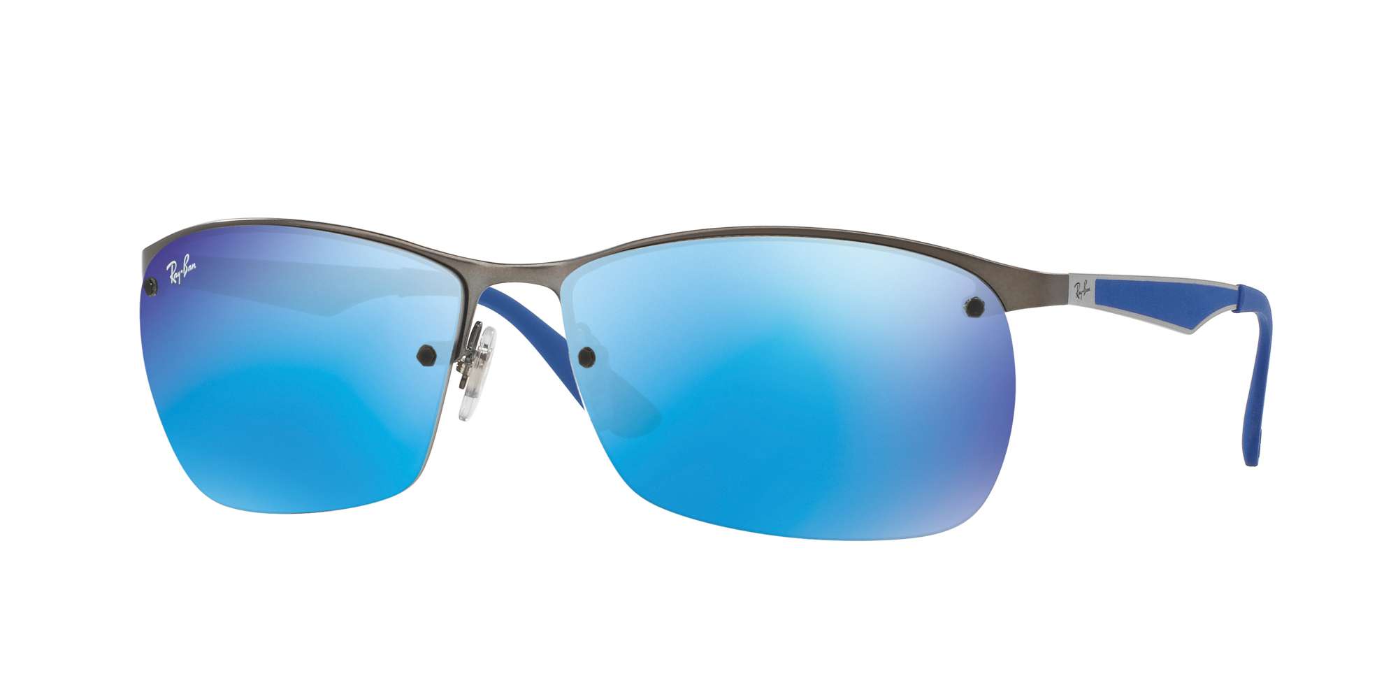 Gunmetal / Blue lenses
