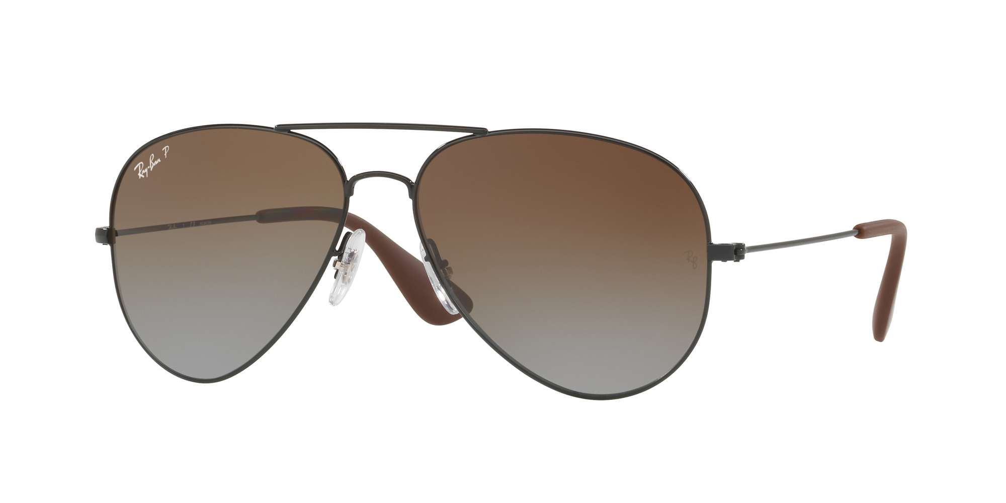 BLACK / LIGHT GREY GRADIENT BROWN lenses