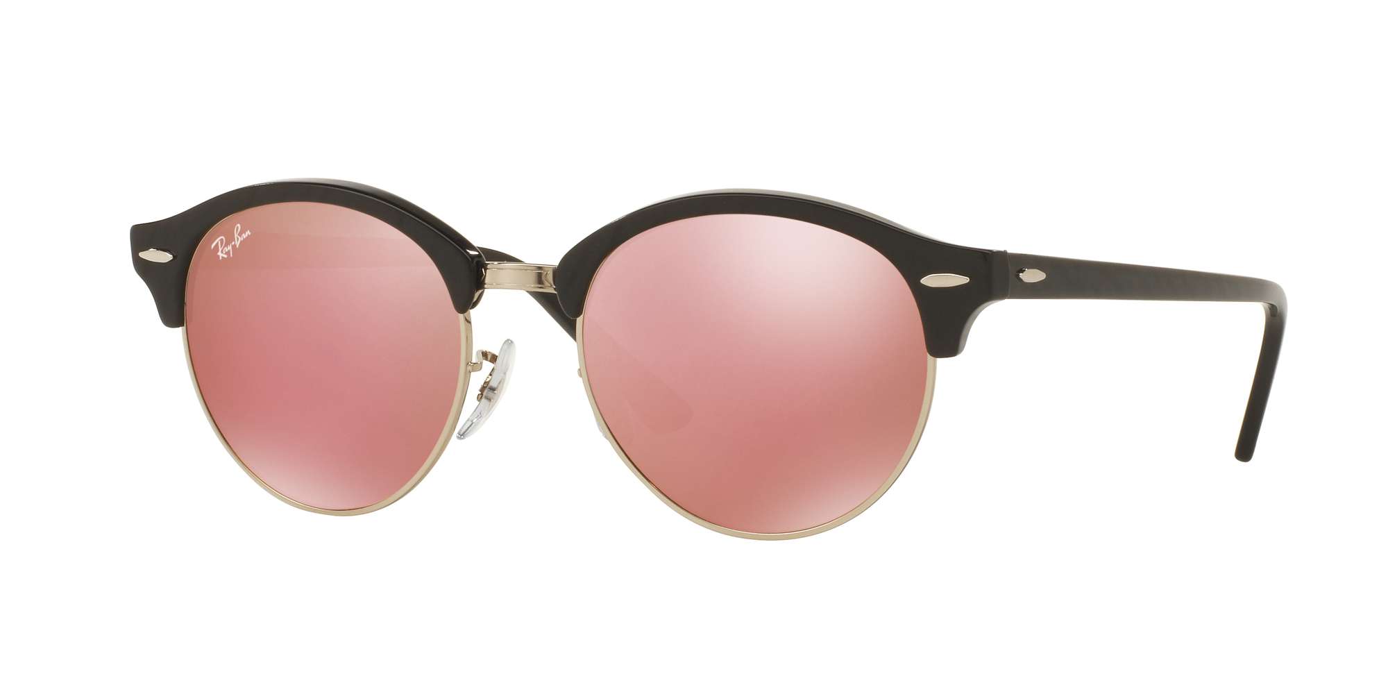 TOP WRINKLED BLACK ON BL / BROWN MIRROR PINK lenses