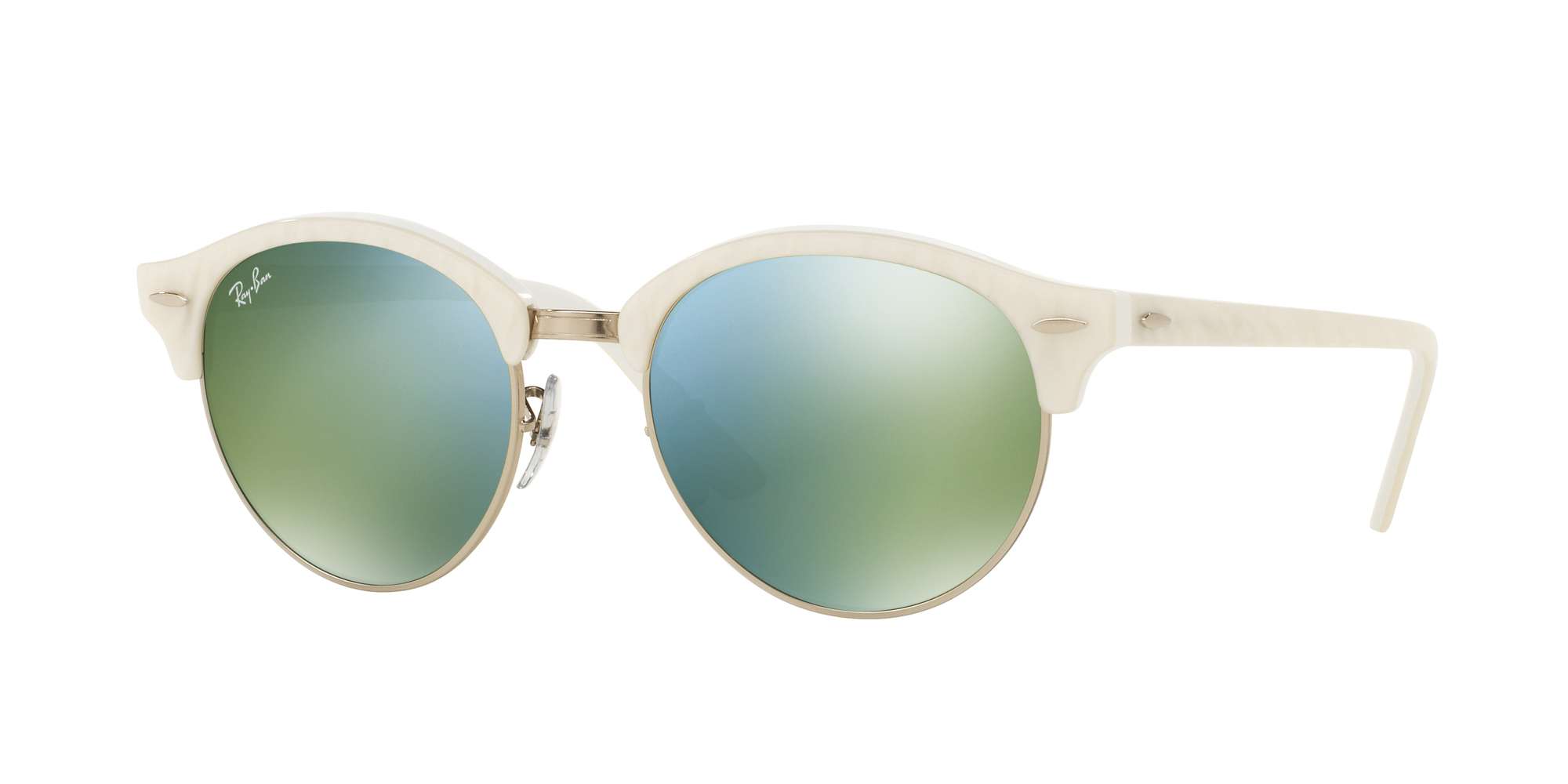 TOP WRINKLED WHITE ON WH / GREEN MIRROR GREEN lenses