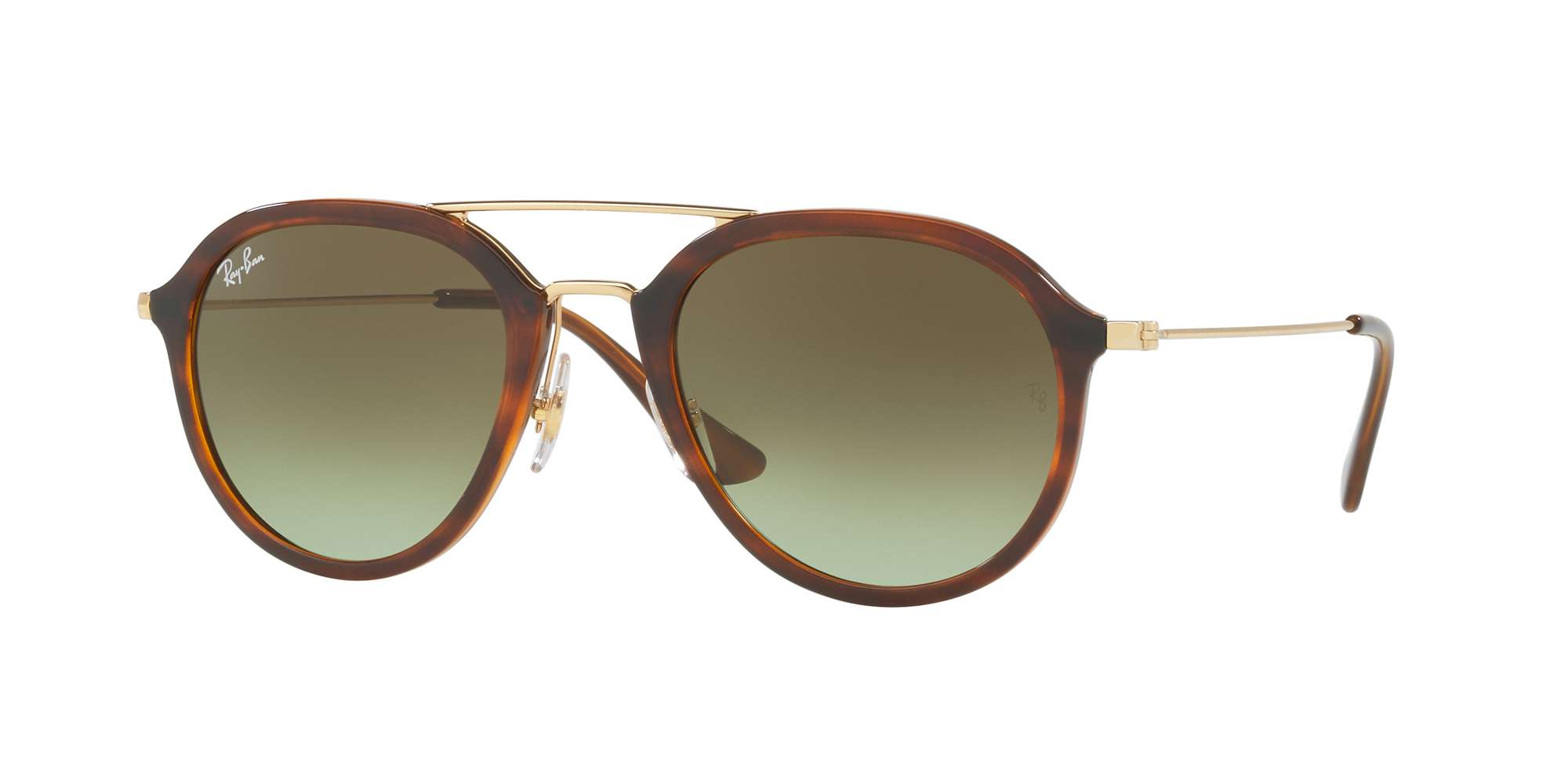 STRIPPED HAVANA / GREEN GRADIENT BROWN lenses