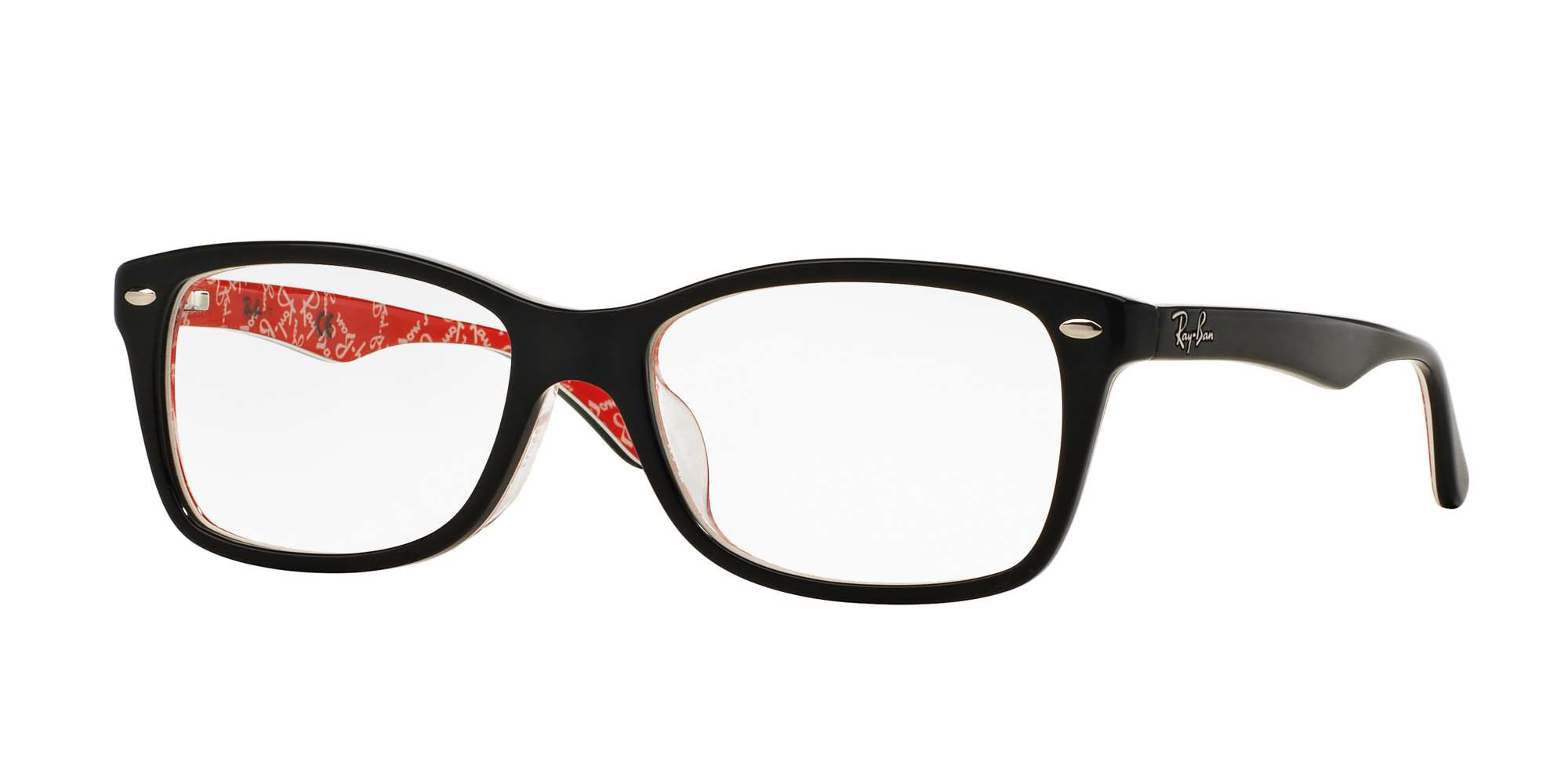TOP BLACK ON WHITE/RED