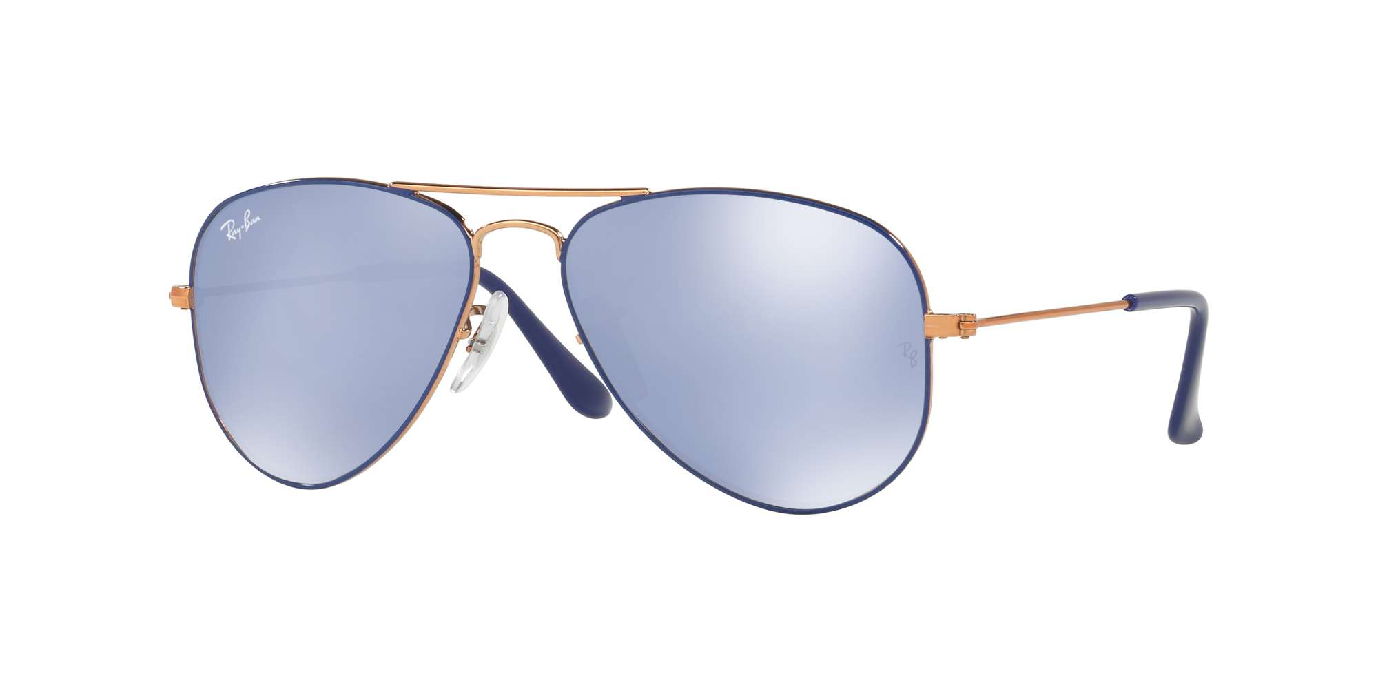 COPPER TOP ON BLUE / BLUE FLASH SILVER lenses