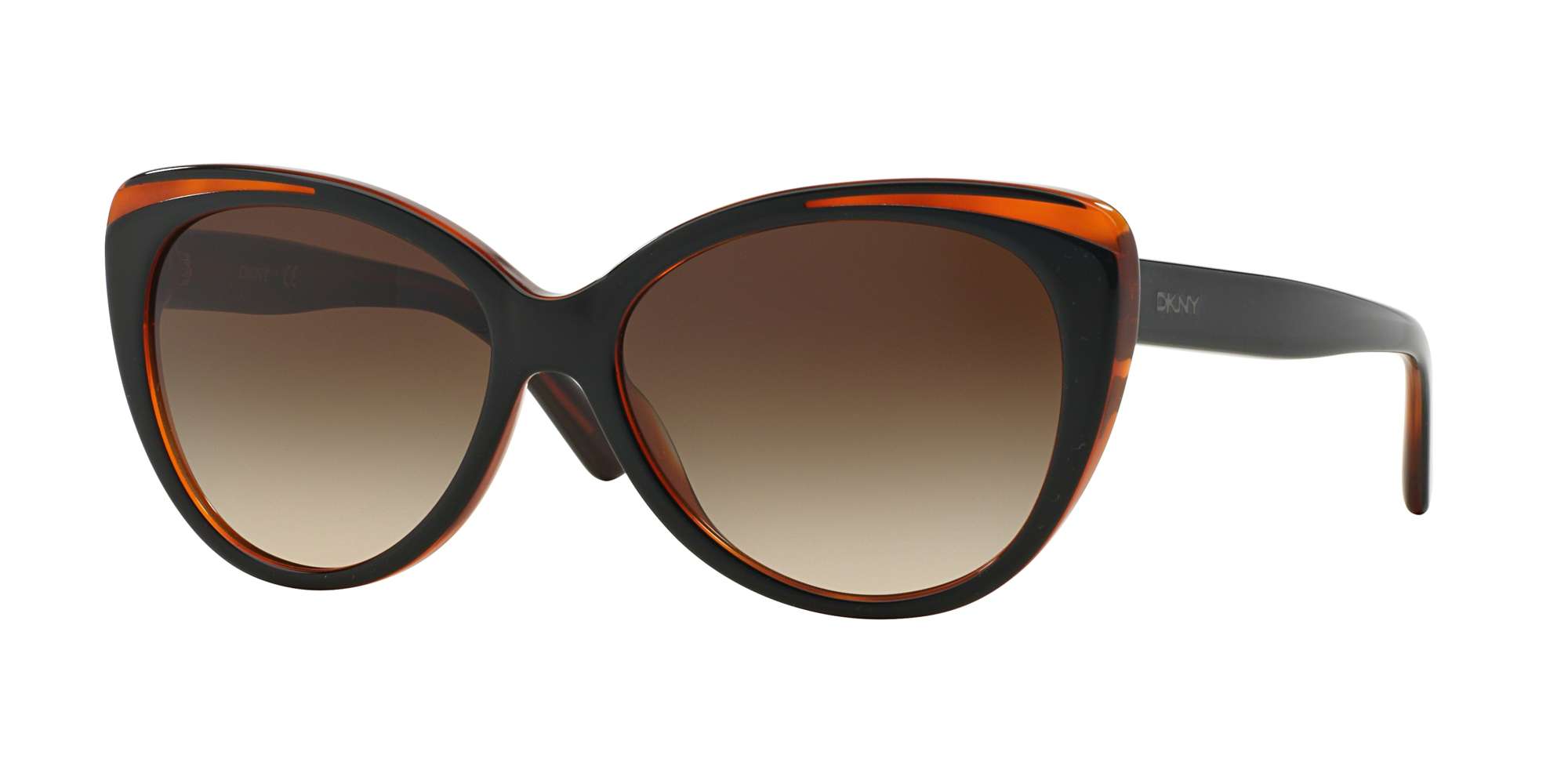 TOP BLACK ON HAVANA / BROWN GRADIENT lenses