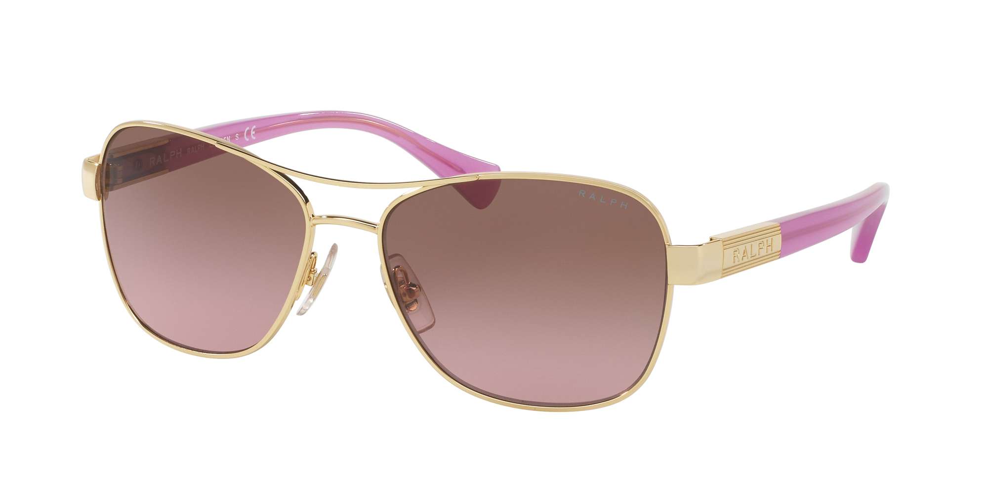 LT. GOLD/ BERRY HORN / BROWN ROSE GRADIENT lenses