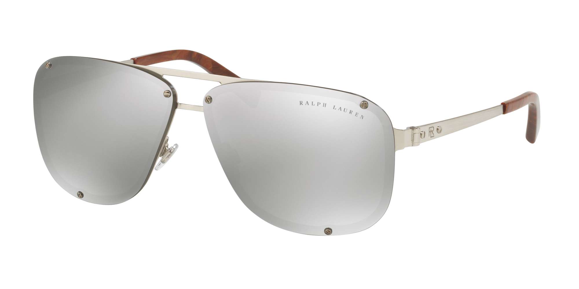 BRUSHED SILVER / GRAY SILVER MIRROR lenses