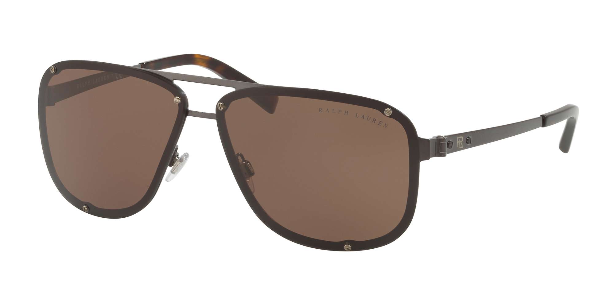DARK BRUSHED GUNMETAL / BROWN lenses