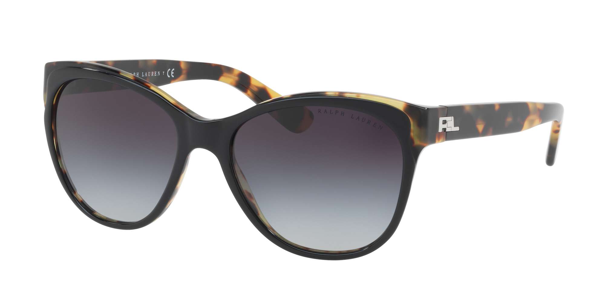 TOP BLACK/SPOTTY HAVANA / GRADEINT GREY lenses