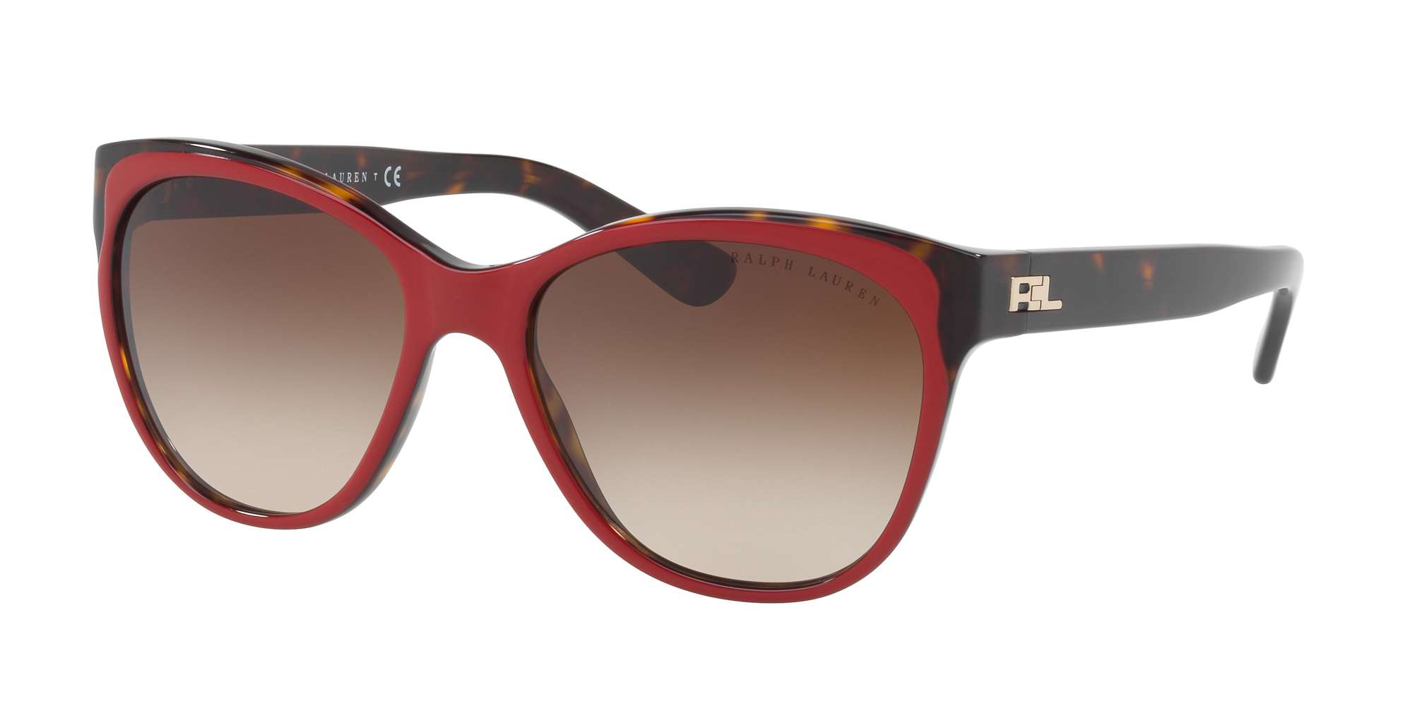 TOP RED/DARK HAVANA / GRADIENT BROWN lenses