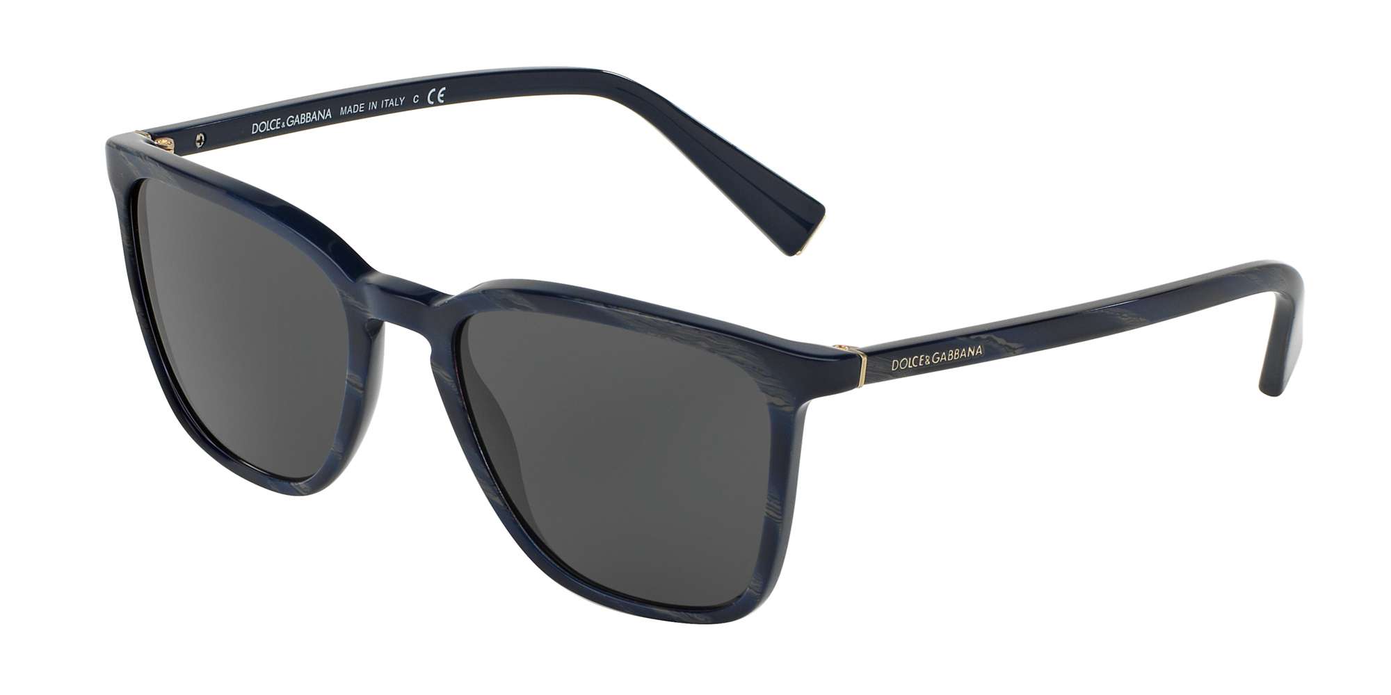 STRIPED GREY ON BLUE / BLUE lenses