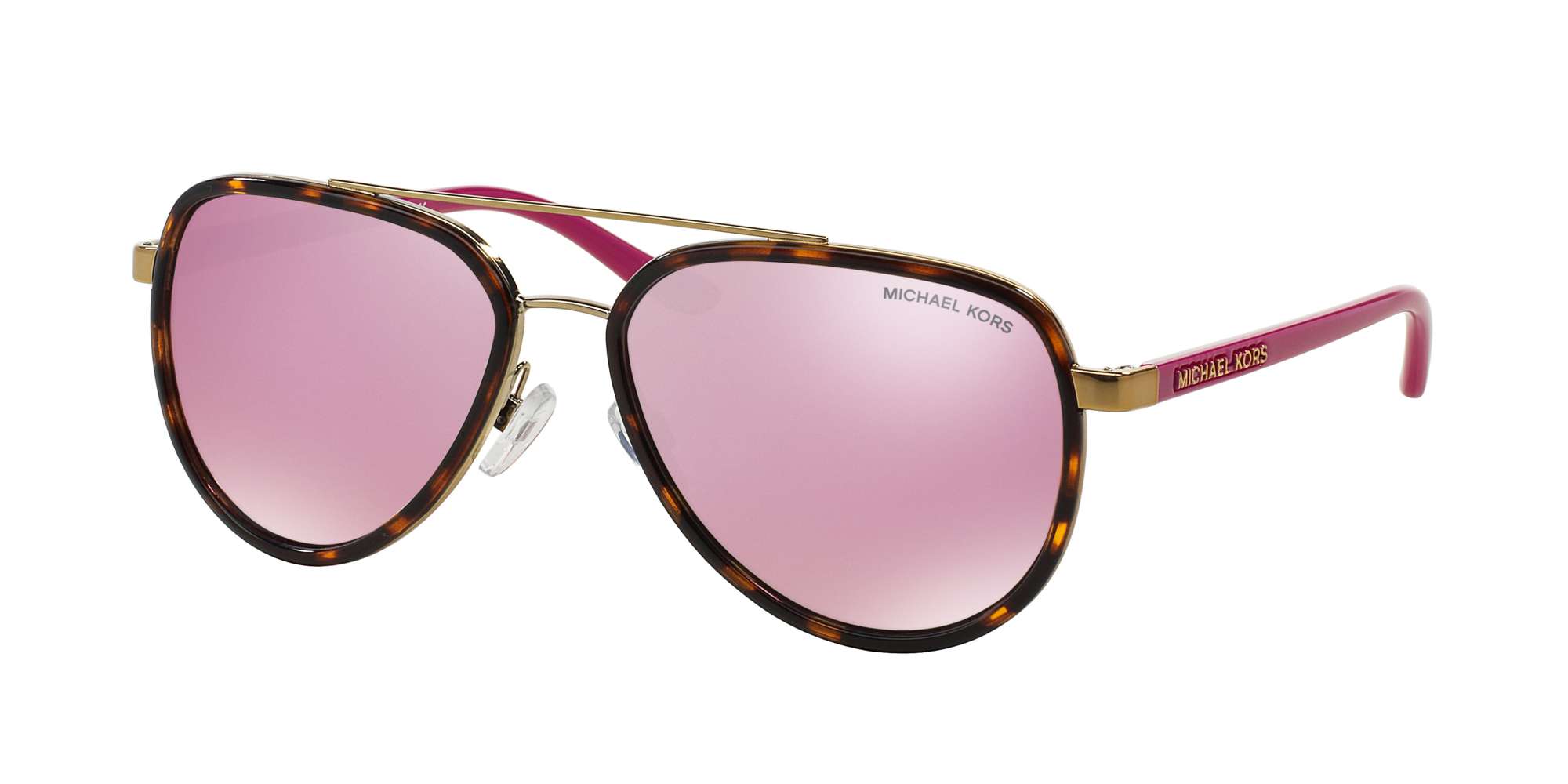 TORTOISE/ GOLD / MILKY PINK lenses
