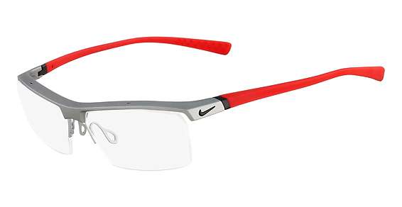 (078) Matte Platinum/Red (078)