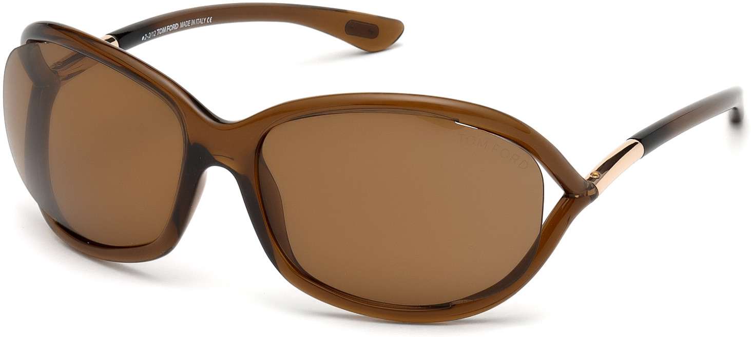 shiny dark brown / brown polarized