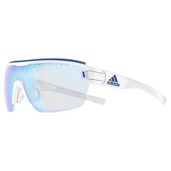 White Shiny / Vario Blue Mirror lenses