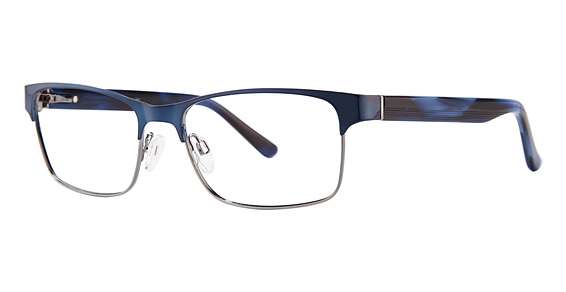 matt blue/silver
