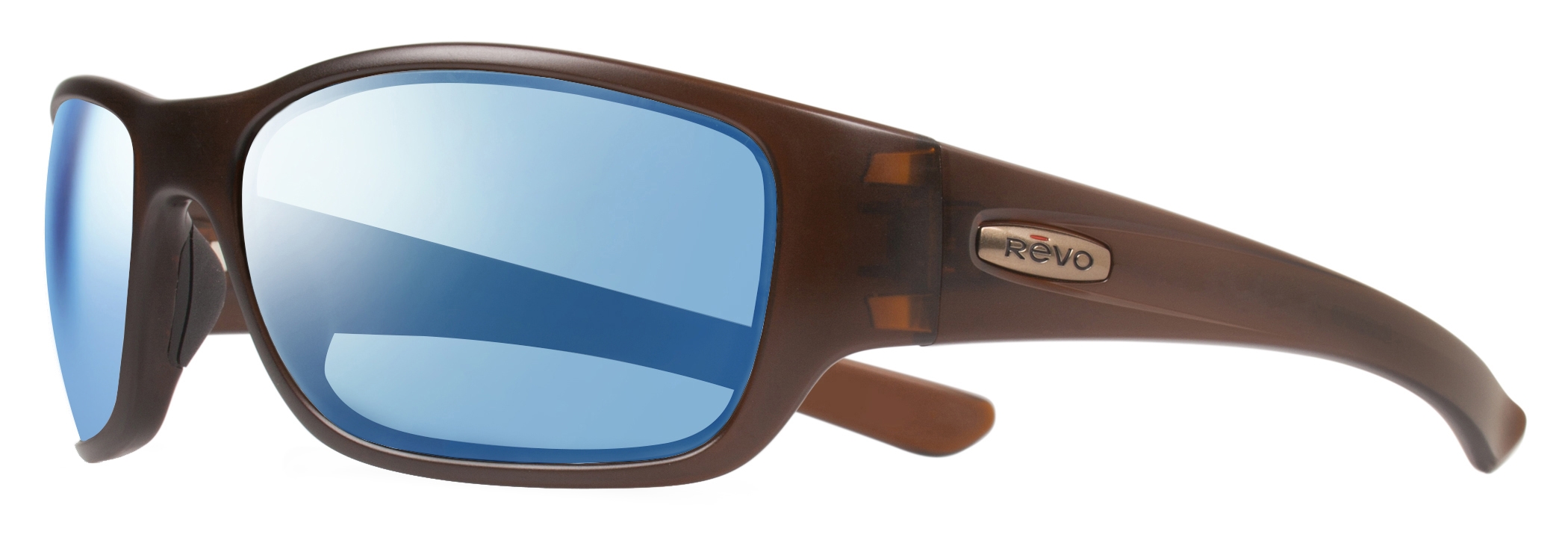 Matte Brown / Blue Water lenses
