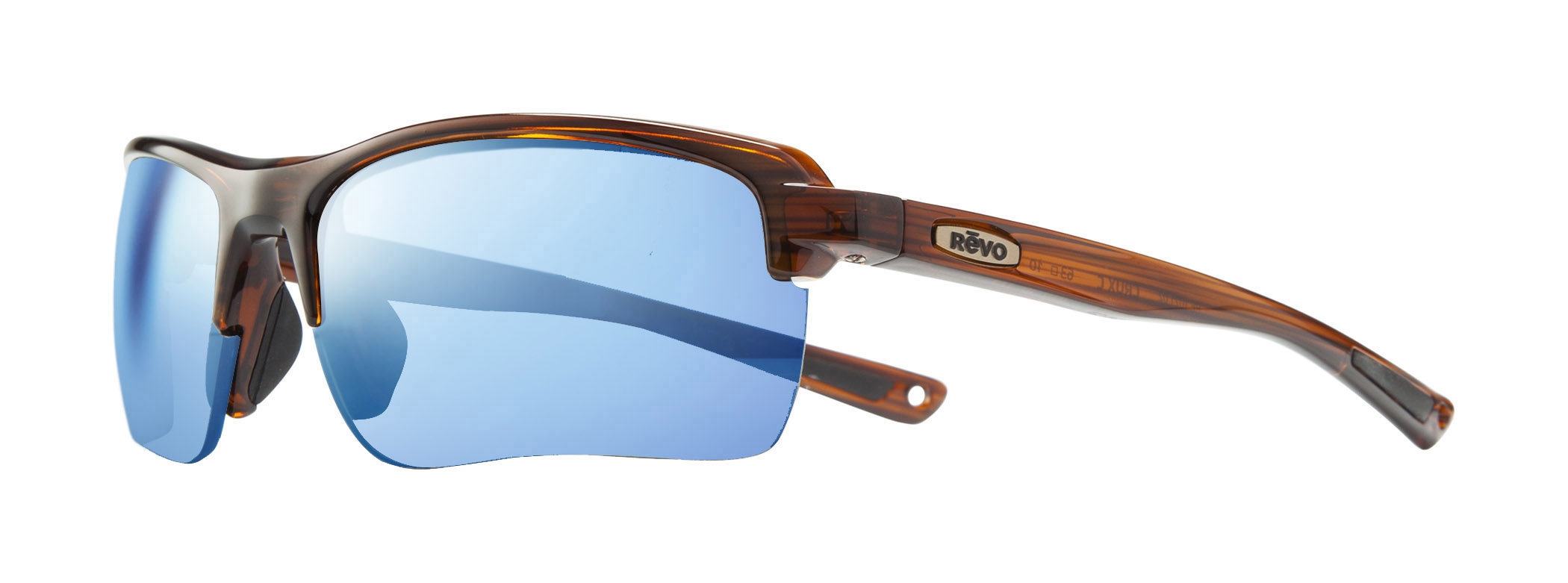 Brown Woodgrain / Blue Water lenses