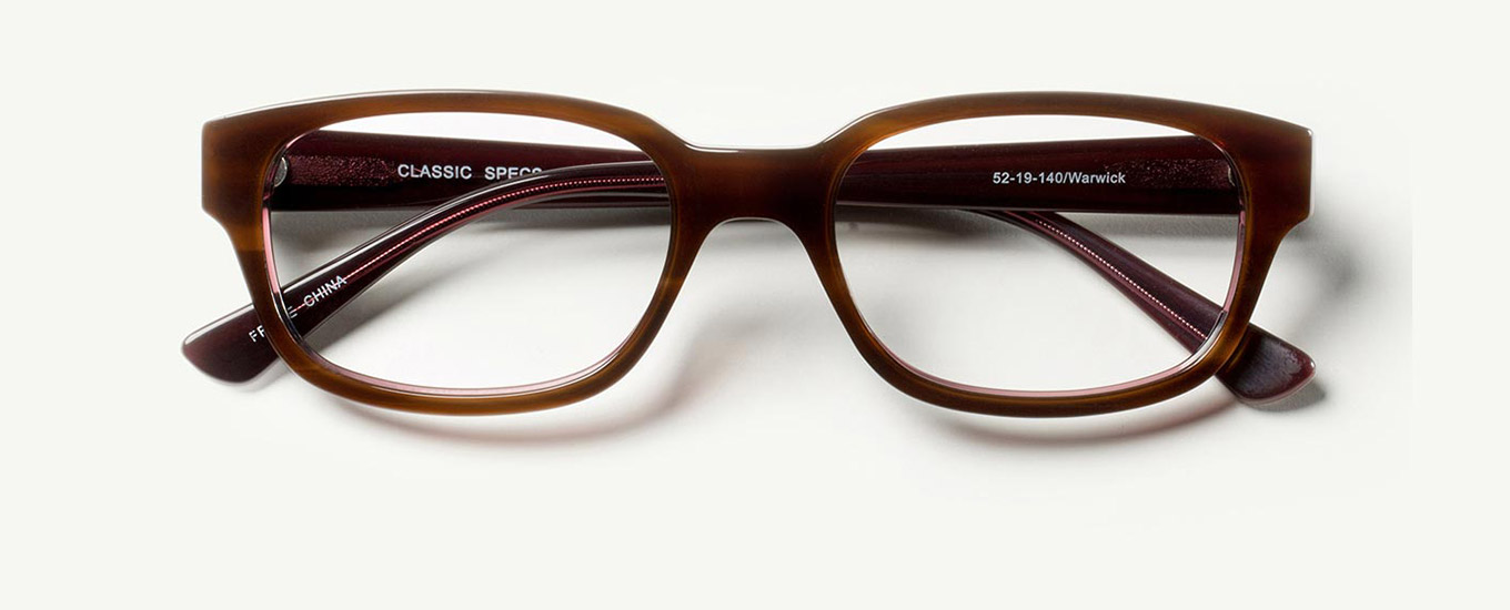 Mahogany Streak / Clear lenses