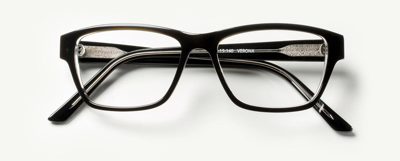 Black Crystal / Clear lenses